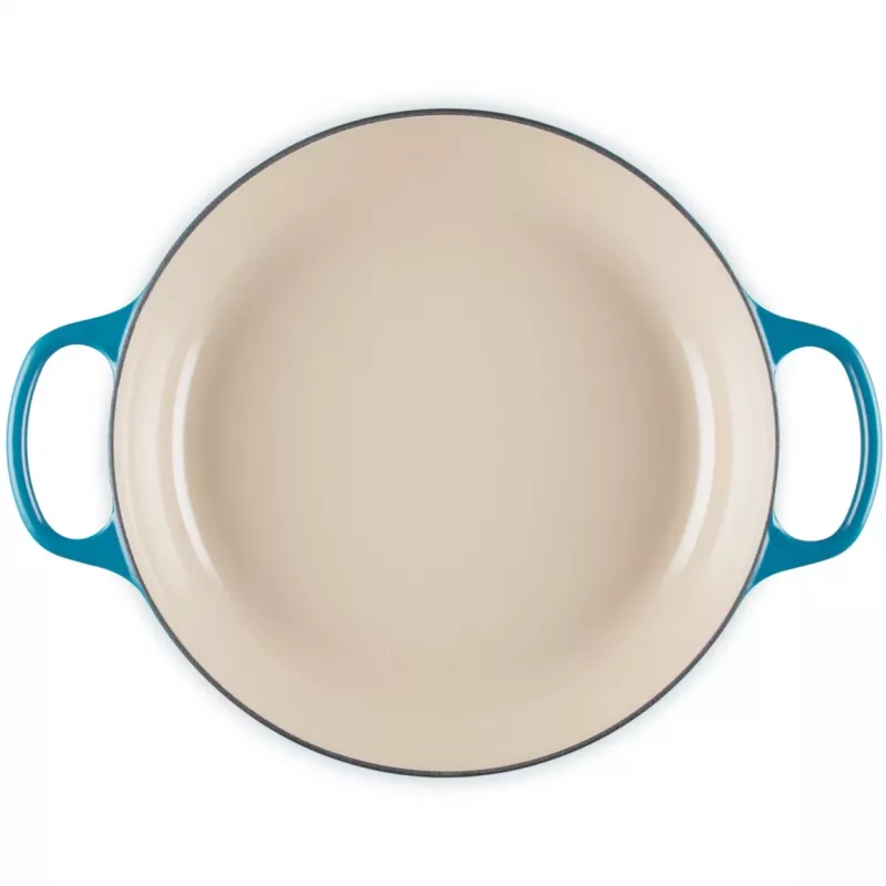 Le Creuset Signature plytká okrúhla dusacia panvica 30 cm Deep Teal (21180306422430)