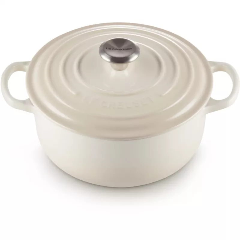 Le Creuset Signature pekáč okrúhly 22 cm Meringue creme (21177227164430)