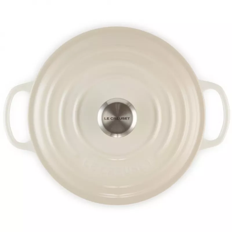 Le Creuset Signature pekáč okrúhly 22 cm Meringue creme (21177227164430)