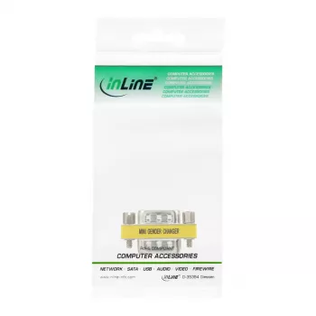 InLine adaptér DB15 HD VGA S-VGA konektor samec konektor samec