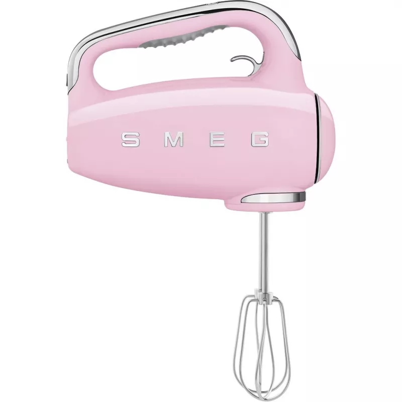 Smeg HMF01PKEU ručný mixér v retro dizajne 50. rokov ružový