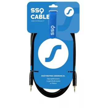 SSQ MIMI2 SS-1425 kábel minijack stereo 3,5 mm - minijack stereo 3,5 mm 2 m čierny