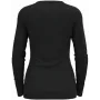 Odlo BL TOP okrúhly výstrih l/s MERINO 200 dámske tričko, veľkosť S, čierna