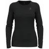 Odlo BL TOP okrúhly výstrih l/s MERINO 200 dámske tričko, veľkosť S, čierna