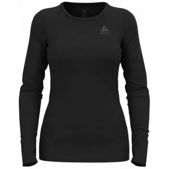 Odlo BL TOP okrúhly výstrih l/s MERINO 200 dámske tričko, veľkosť S, čierna