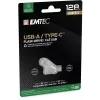 USB pamäťový kľúč Emtec 128 GB USB Type-A USB Type-C D280