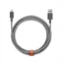 USB-A na Lightning kábel Native Union Belt kábel XL 3 m čierny biely