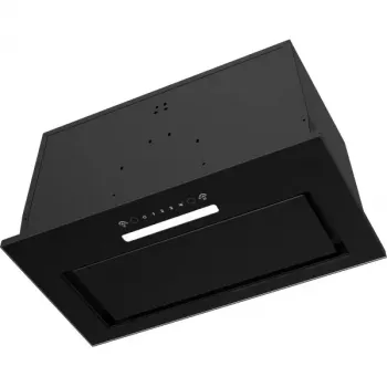 Vstavaný digestor MPM MPM-54-OWS-01, 54 cm, odťah/cirkulácia, 3 stupne, čierny, sklo/nerez