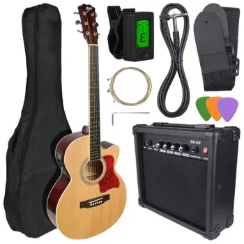 V-TONE EAG SET NT - sada (4/4 elektroakustická gitara, natur + zosilňovač)