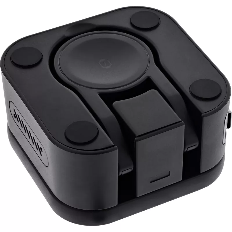 Bezdrôtová nabíjačka pre interiér InLine 33392T pre slúchadlá, headsety, smartfóny a smart hodinky – USB napájanie 9/12 V, čierna
