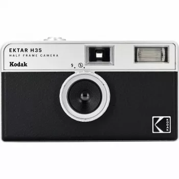 35 mm filmová kamera Kodak Ektar H35 čierna — kompaktný fotoaparát, pevný objektív, formát filmu 35 mm