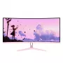 Zakrivený počítačový monitor Arozzi Nova 34 palcov (86,4 cm) 3440×1440 21:9 LED 1 ms ružový