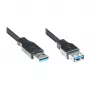 Good Connections predlžovací kábel USB 3.0 konektor samec A na konektor samica A - čierny - 1m