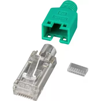 EFB Elektronik výrobca RJ45 konektor samec STP TM11 zelený 100 kusov 3 prvky Cat - sada káblov/adaptérov - sieť