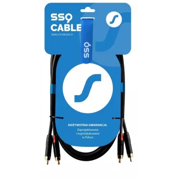 SSQ RCARCA2 SS-1432 kábel 2x Cinch - 2x Cinch 2 m čierny