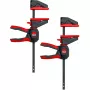 Jednoručná svorka s otočnou rukoväťou S, EZ360S-11SET (čierna/červená, 2 kusy, 110 / 40)