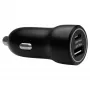 Auto nabíjačka d bramante re-charge — USB-C 30W + USB-A 18W, 12–24V, čierna
