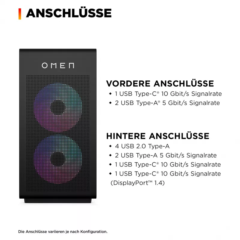 OMEN stolový herný PC GT16-1171ng - AMD Ryzen 7 9800X3D, 32 GB RAM, 2 TB SSD, GeForce RTX 5070Ti, Win