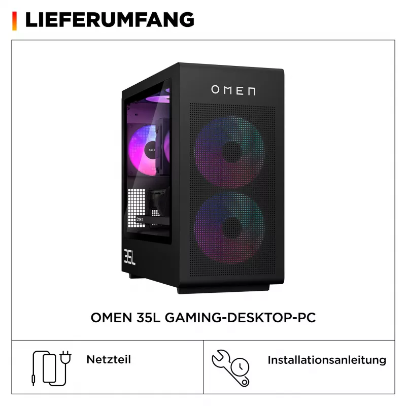 OMEN stolový herný PC GT16-1171ng - AMD Ryzen 7 9800X3D, 32 GB RAM, 2 TB SSD, GeForce RTX 5070Ti, Win