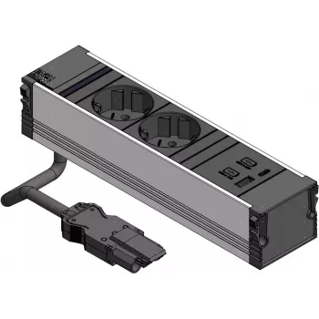 Bachmann CONI 2xCEE7/3 1xUSB A/C 22W 0,2m GST18 čierna (912.233)