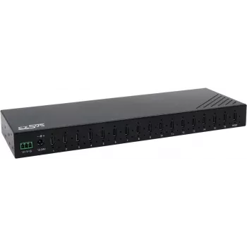 USB hub Exsys EX-12276HMS — 16-portový USB 3.2 Gen 2 hub so 16 USB-C portmi