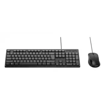 Káblová klávesnica a myš Belkin BBZ014DE — nemecké rozloženie, USB-A, full-size klávesnica, 1200 CPI myš