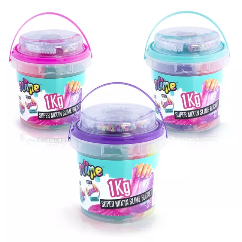 Slime Canal Toys Slime Super Bucket 1kg viacfarebný 6 rokov