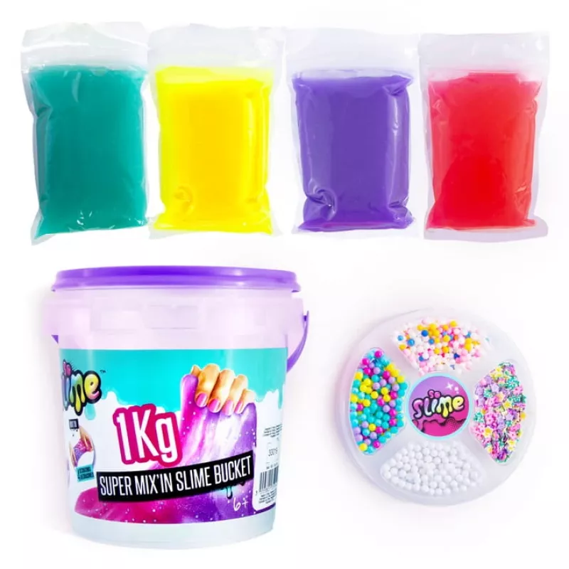 Slime Canal Toys Slime Super Bucket 1kg viacfarebný 6 rokov