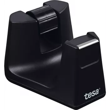 Stolný odvíjač Tesa 53905-00000-01 pre rolky so šírkou 1,9 cm, ABS, čierna/transparentná