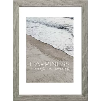 Hama Waves - sklo - MDF dosky - sivá - jednotlivý rám na obrázky - na stenu - 20 x 28 cm - obdĺžnikový