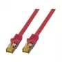 Sieťový kábel EFB Elektronik MK7001.10R RJ-45 Cat6a 10 m červený