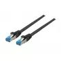 Sieťový kábel EFB Elektronik K5525FSW.10 RJ-45 Cat6a 10 m čierny