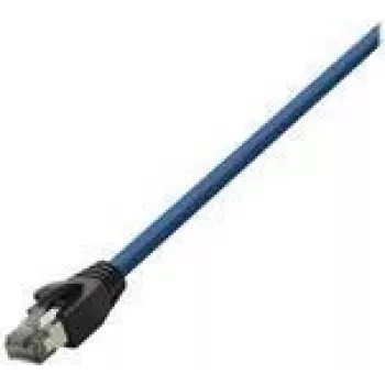 Logilink - patch kábel - RJ-45 (M) na RJ-45 (M) - 15 m - SFTP, PiMF - KAT 8.1 - bezhalogénový, zaliate, okrúhly, bez západky - modrý (CQ8106S)