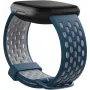 Fitbit FB174SBNVGYL - náramok - modrý - sivý - Fitbit - Sense - Versa 3 - hliník - silikón - nehrdzavejúca oceľ