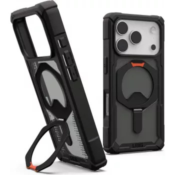 UAG Urban Armor Gear Plasma XTE MagSafe Kickstand puzdro | Apple iPhone 17 Pro | čierna/pop orange | 114527114097 (114527114097)