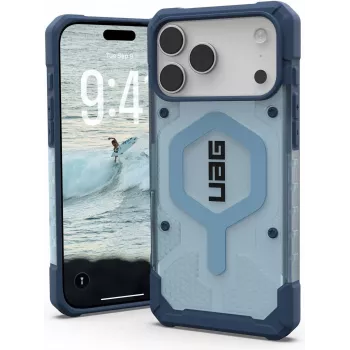 UAG Urban Armor Gear balenie pozostávajúce z Pathfinder MagSafe puzdra a popruhu (odnímateľný) | Apple iPhone 17 Pro Max | modrá (transparentná) a čierna/grafitová | 1145521BV03 (1145521BV03)