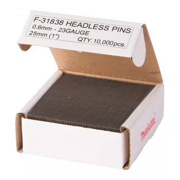 Makita F-31838 pozinkované sponkové klince, 0,6 x 25 mm, 23 Ga, 10000 kusov