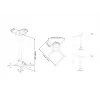 Stropný držiak Multibrackets M Universal Projector 300-480 s jemným nastavením