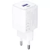 Nástenná nabíjačka 3MK Hyper Charger PD 33W GaN QC4+ biela – USB-C PD 33W, GaN, Quick Charge 4+