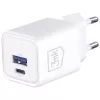 Nástenná nabíjačka 3MK Hyper Charger PD 33W GaN QC4+ biela – USB-C PD 33W, GaN, Quick Charge 4+