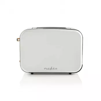 Nedis KABT510EWT Hriankovač, 2 široké otvory, soft-touch, biely