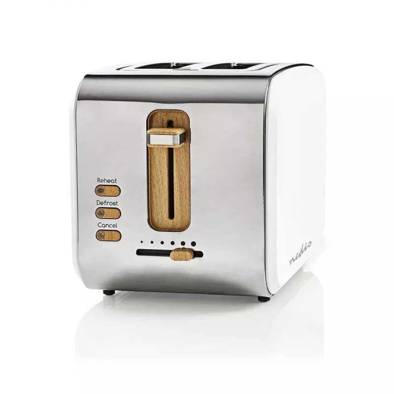 Nedis KABT510EWT Hriankovač, 2 široké otvory, soft-touch, biely