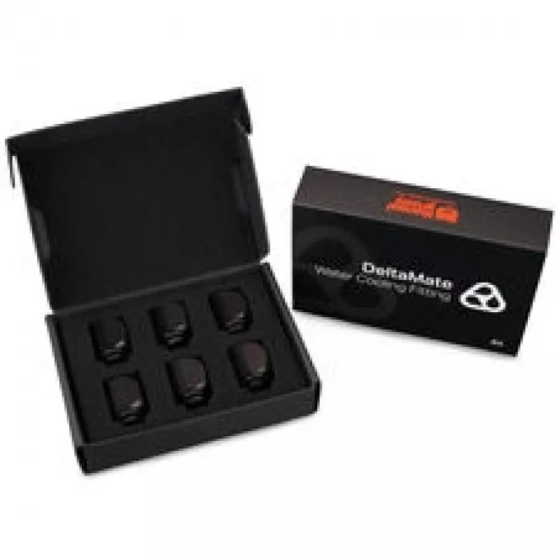 Thermal Grizzly DeltaMate Rotary 90° Spojka, čierna, balenie po 6 ks