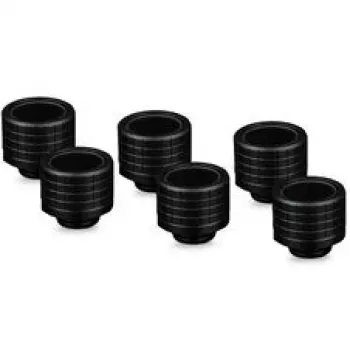 Thermal Grizzly tepelne vodivý konektor DeltaMate Fitting HT16 čierna (balenie 6 ks)
