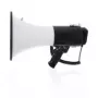 Megafón Nedis MEPH250WT – ručná siréna/zosilňovač hlasu, dosah 1500 m, 120 dB, čierna/biela