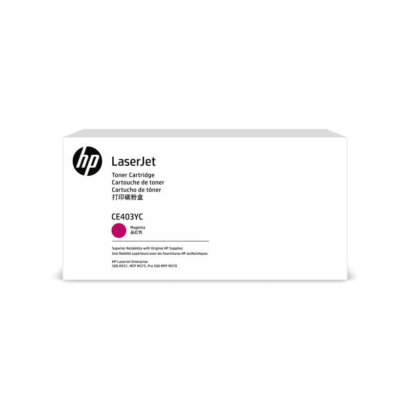 HP CONTRACT kazeta č. 507Y HP507Y HP 507Y purpurová (CE403YC)
