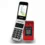 Flip telefón Olympia VITUS 4G — 2,8 palca (7,11 cm) LCD, Bluetooth, FM rádio, 147 g, červený