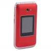 Flip telefón Olympia VITUS 4G — 2,8 palca (7,11 cm) LCD, Bluetooth, FM rádio, 147 g, červený