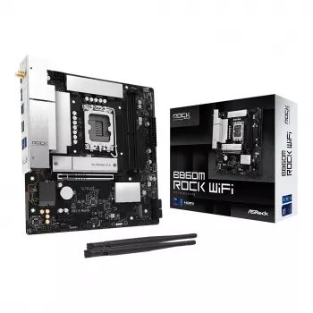 Základná doska ASRock B860M Rock WiFi (mATX, Intel LGA 1851, DDR5, HDMI, DisplayPort)