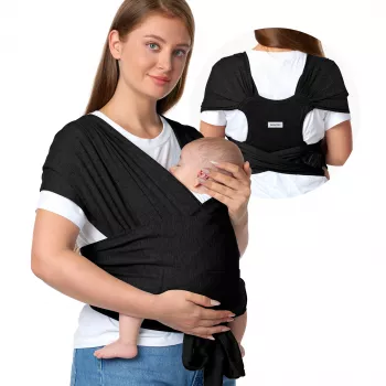 Nosítko na dieťa Momcozy Baby Wrap čierne | nosítko |